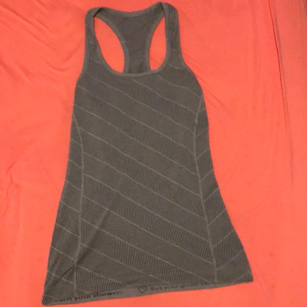 Size 6 grey Lululemon racerback top